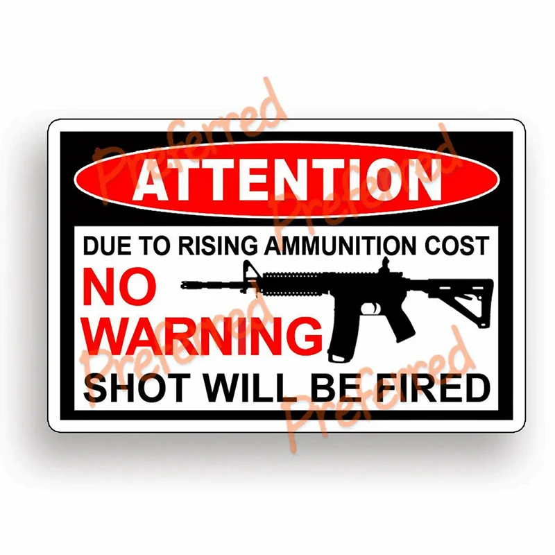 Protected By AR15 Assault Rifle Gun Car Truck Window Decal Vinyl Sticker USA - view 4