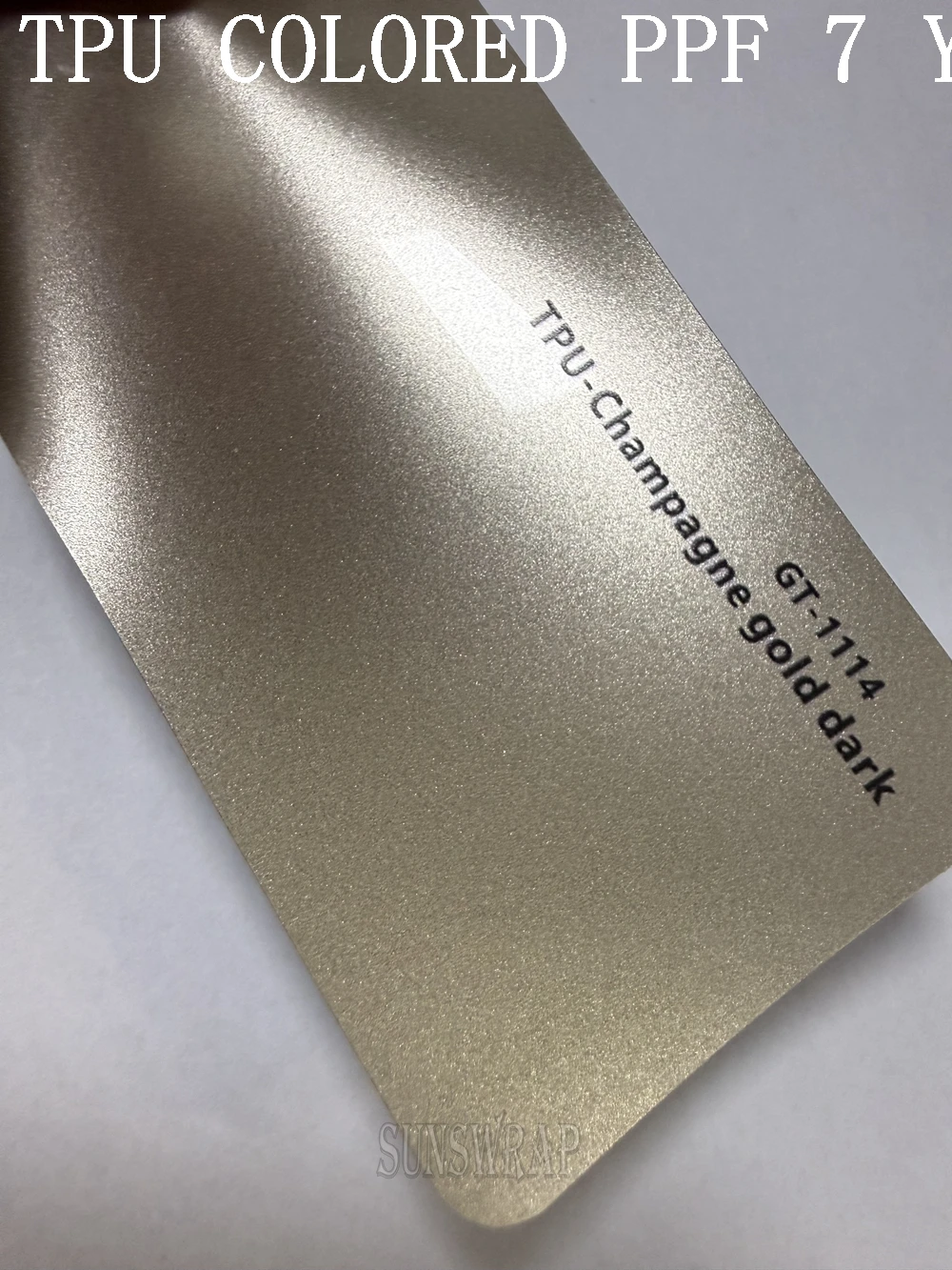 High Quality TPU Super Glossy Metallic Dark Champagne Gold PPF Car Vehicle Protection Film for Boats Automobiles 5x52ft/roll