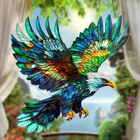 2D Eagle Hummingbird Design Colorful Flat Acrylic Light-Collecting Devices Hanging Decorative Porch Farmhouse Home Decor Items