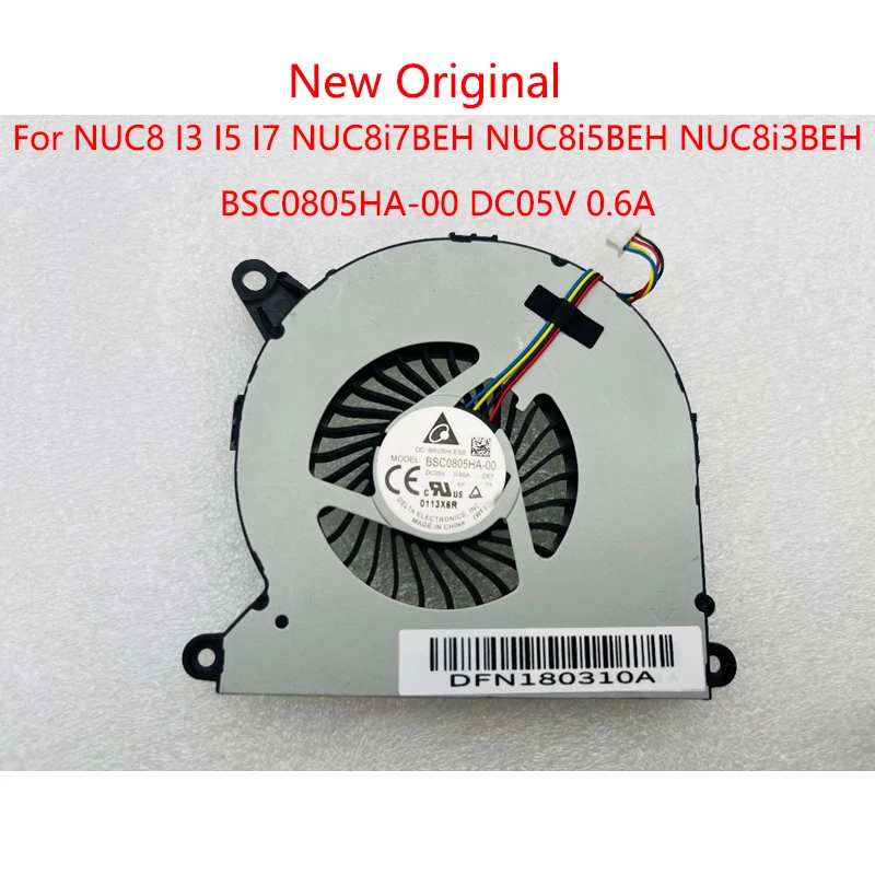 Brand New Original Laptop Mini PC CPU Cooling Fan For Intel NUC8 I3 I5 I7 NUC8i7BEH NUC8i5BEH NUC8i3BEH BSC0805HA-00 DC05V 0.6A