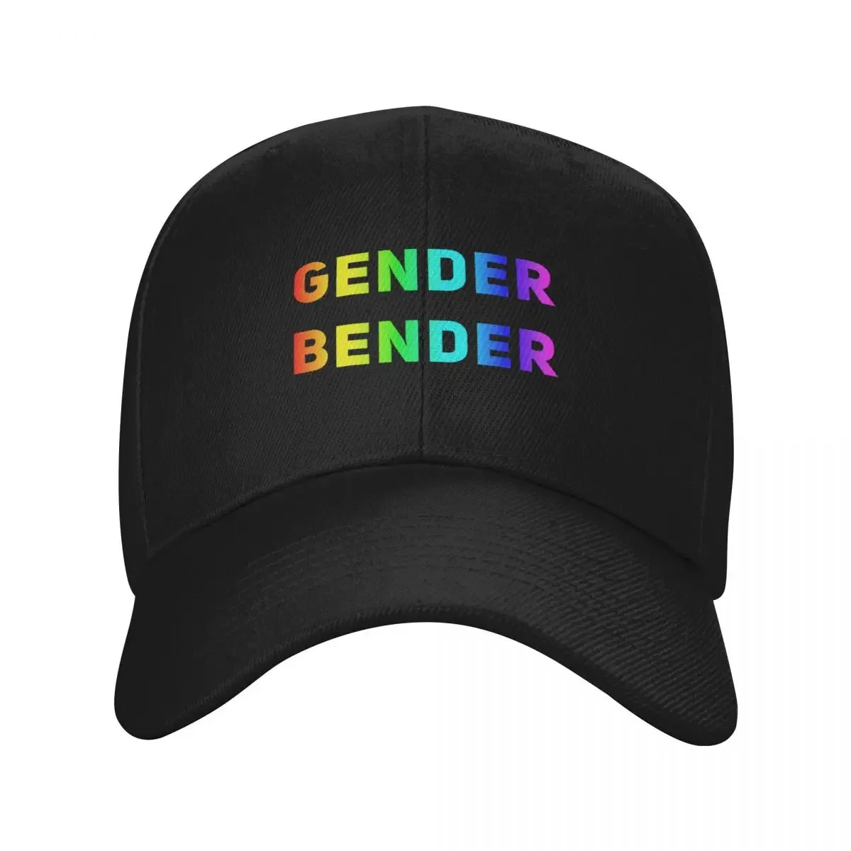 

Rainbow Gender Bender T-shirt, Non-Binary Gender Pronoun LGBTQ Pride T-shirt Baseball Cap fun hats summer hat Men Women's