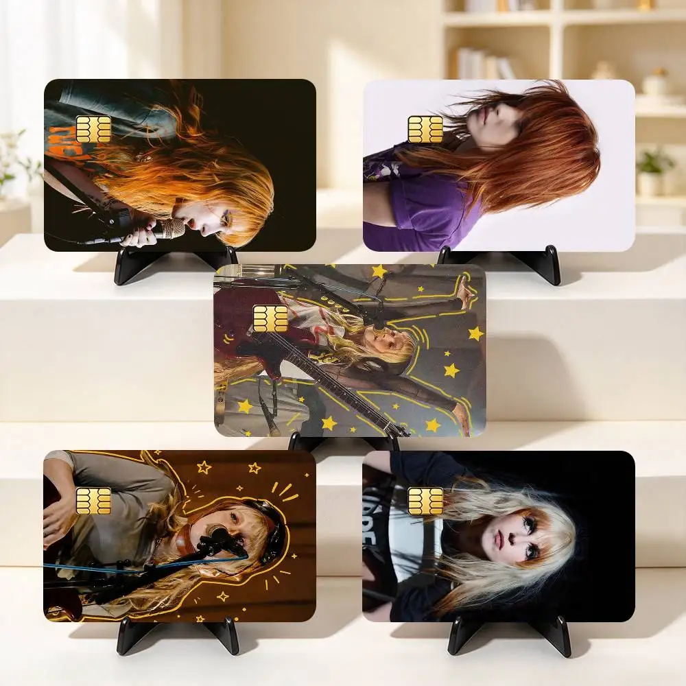 H-Hayley Williams L-Lead Singer  Credit Card HD Stickers Small Chip Waterproof Sticker Game Card Decal Gift