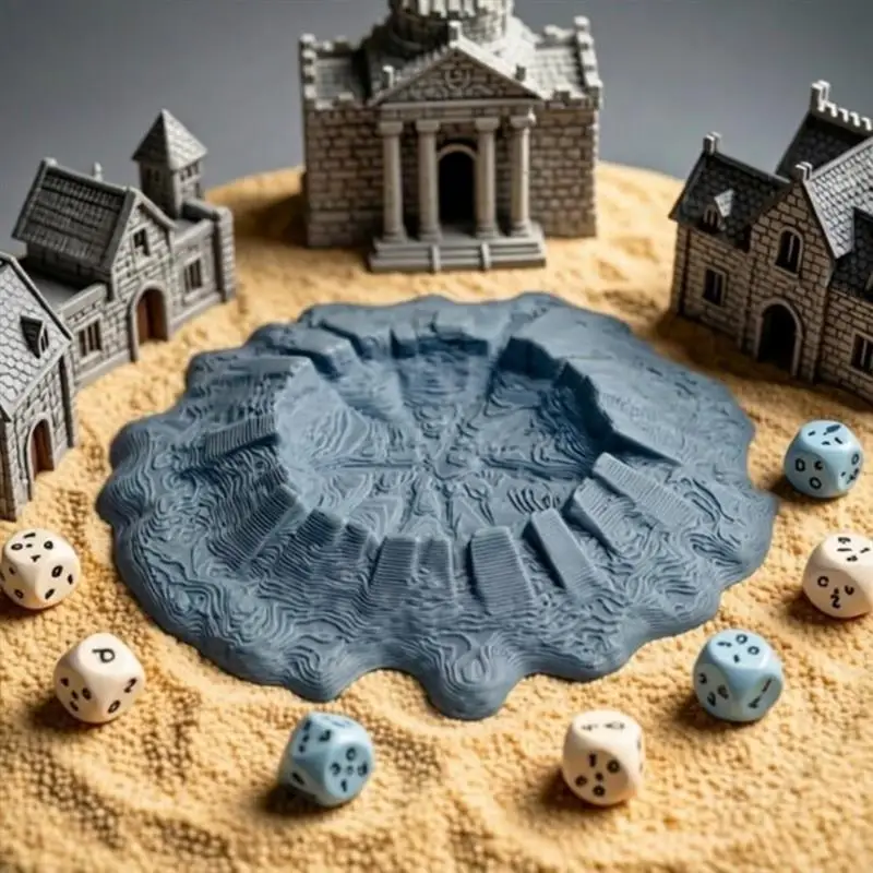 

Craters For DnD Terrain Scenery Tabletop Miniatures Crater Scatter Terrain Alternate Wargaming Miniature Compatible With Wargame