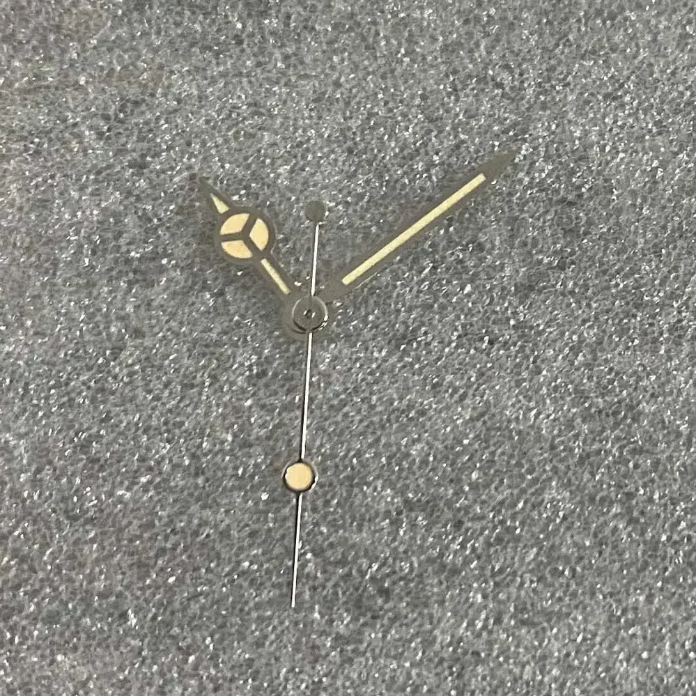 Watch Hands Thin Orange Pointer with Green Luminous Watch Accessories for NH36/ NH35/ 4R/ 7S Movement Replacement Parts