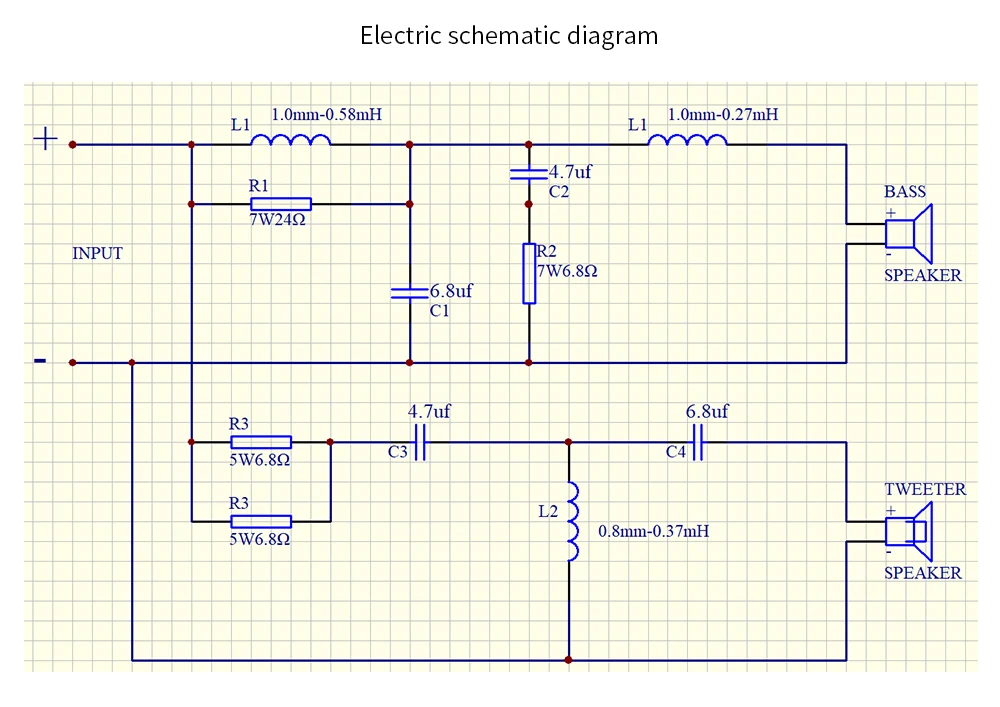 HIFIDIY Hi-Fi 2-Wege 3-Wege 3-Lautsprecher-Einheit (Hochtöner + Mitteltöner + Tieftöner) Lautsprecher Audio-Frequenzweiche Crossover-Filter Q2C Q3B Q4 Q6 – Detail 10