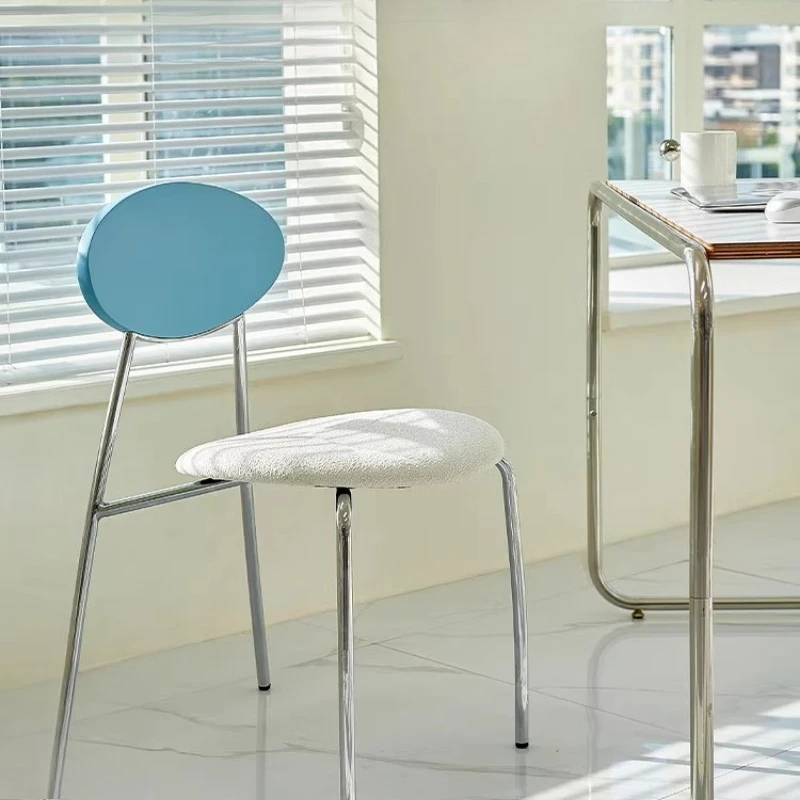 Modern Minimalist Nordic Dining Chairs Stackable Cafe Chair for Bubble Tea Shop Office Study Chair