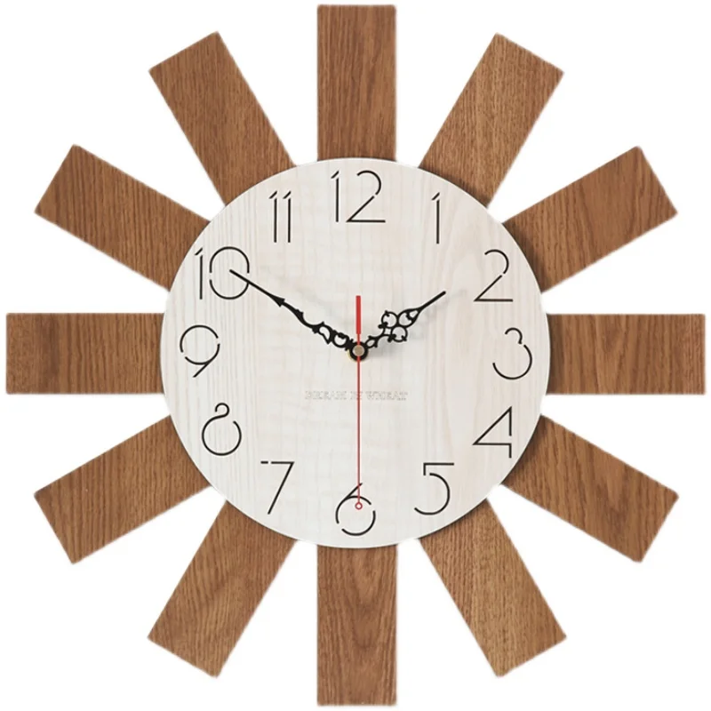 

Wall Clock Modern Wood Living Room Creative Silent Watches 3D Clocks Wall Home Decor Living Room Decoration Gift Ideas