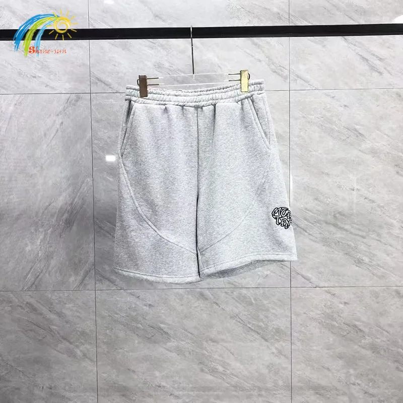 

Летние высококачественные хлопковые лоскутные шорты с вышивкой логотипа, шорты Mertra для мужчин и женщин, повседневные модные серые бриджи на шнурке