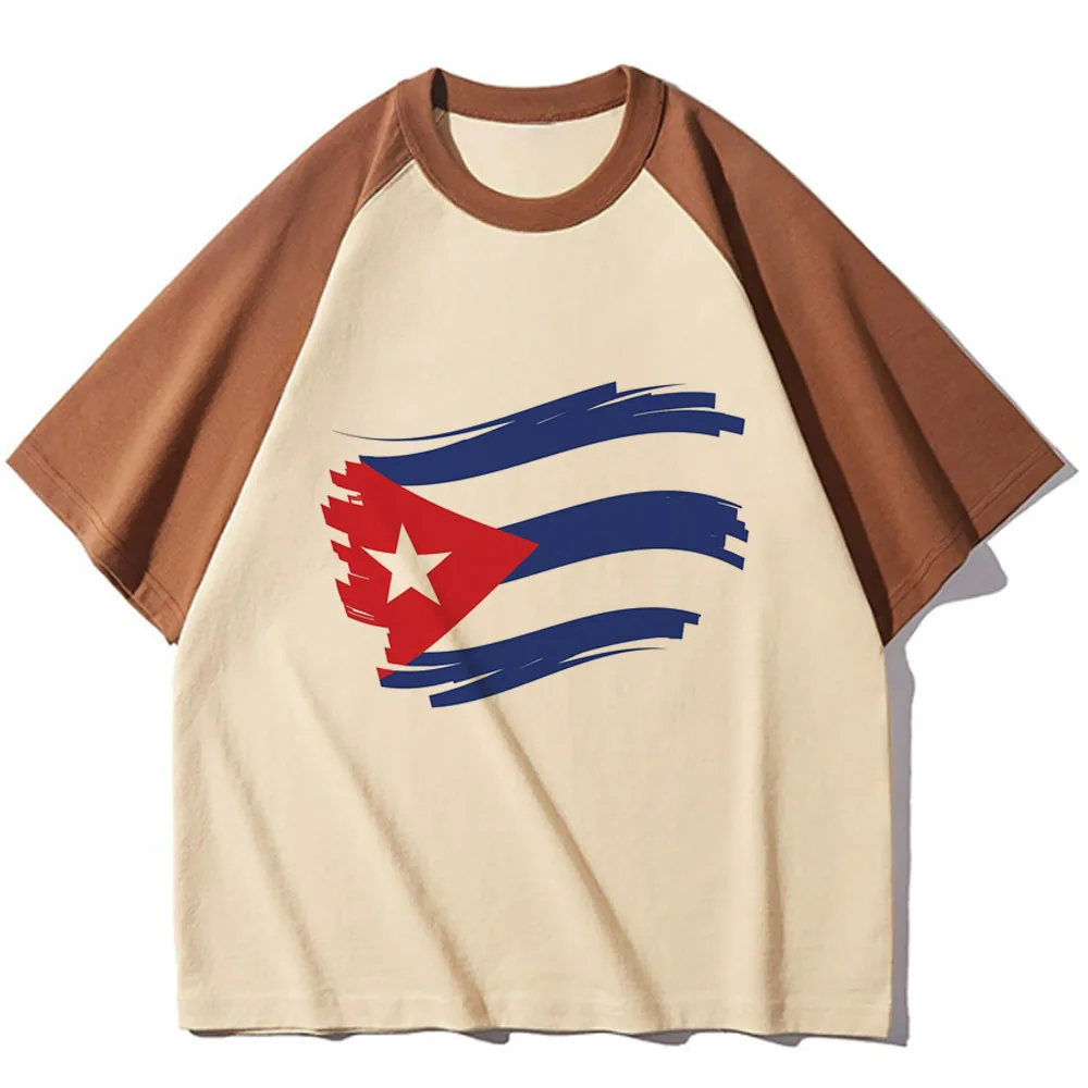 Cuba t-shirt donna athleisure t-shirt abbigliamento grafico femminile