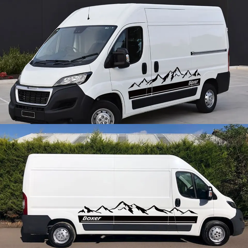 Fiat Ducato, Citroën Jumper, Peugeot Boxer, Vrijetijdseditie - Autostickers, stickers set