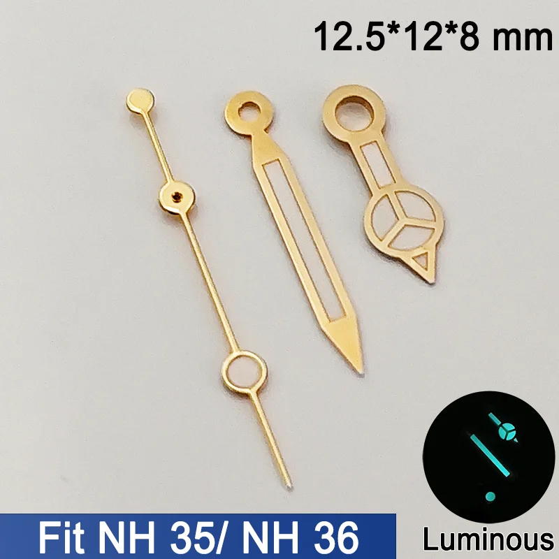 Horlogewijzers passen op NH35 NH36 groen blauw lichtgevende wijzers vervanging luxe horloges accessoire onderdelen horloges modificatie onderdeel