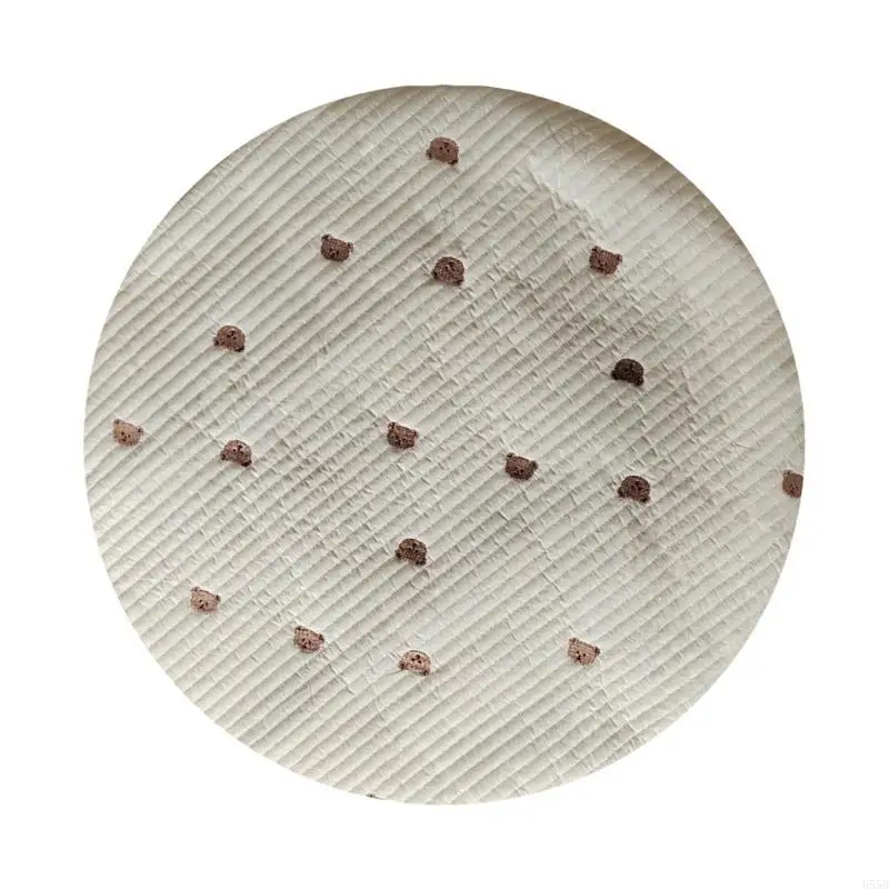

H55B Baby Circular Crawling Mat Game Mat Removable Floor Pad Exquisitely Embroidered Baby Tent Carpet Kids Room Decorations