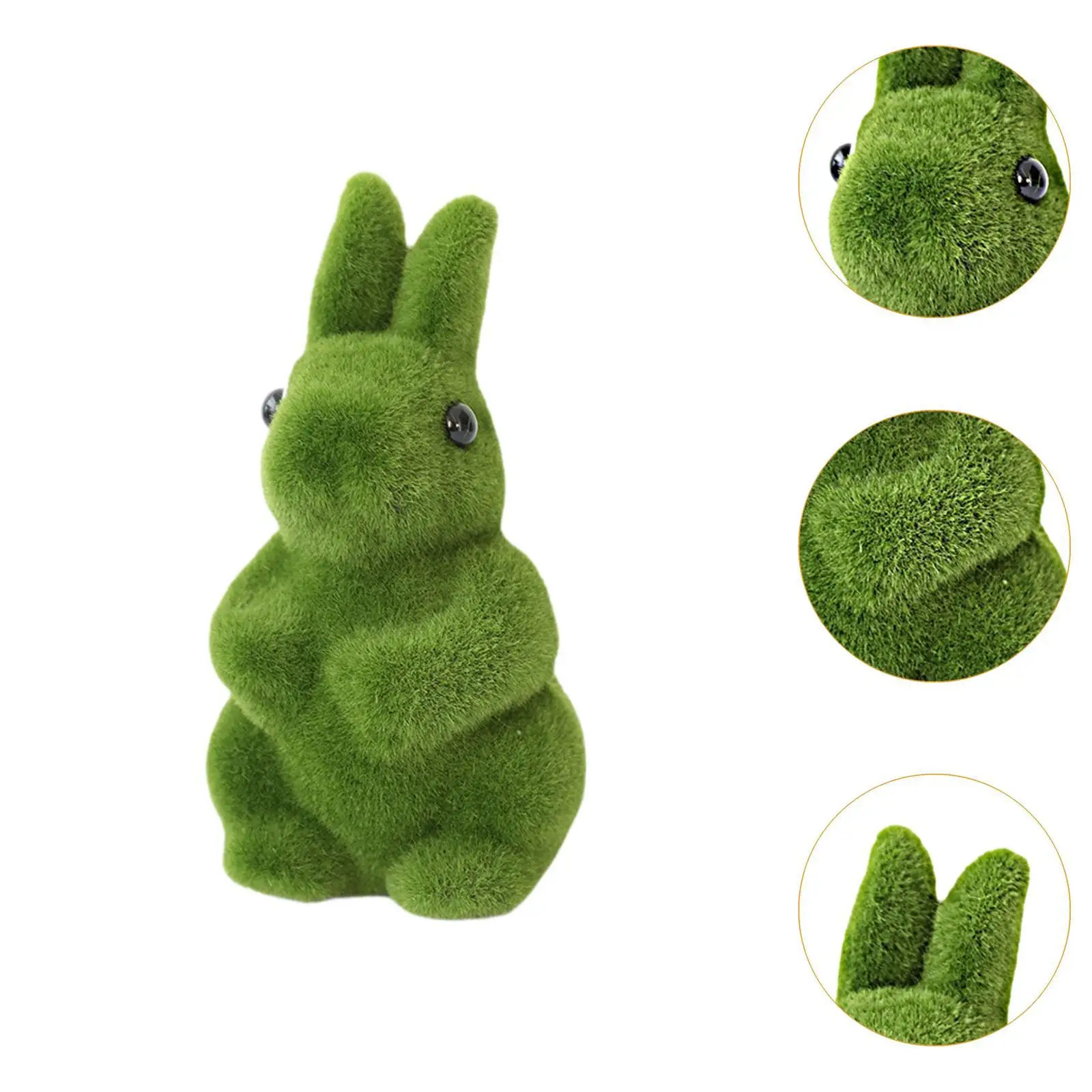 Easter Moss Bunny Statue Farmhouse Yard Wedding Desktop Party Patio Ornament