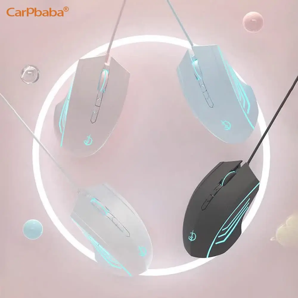 Carpbaba IG300 Wired Silent Esports Mouse Gaming Office Female Male Suitable Computers Desktop Laptops Gaming Mute Mouse For PC