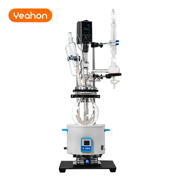 

Customizable Multipurpose Lab Scale Equipment 5L 1L Mini Small Single Layer Glass Reactor