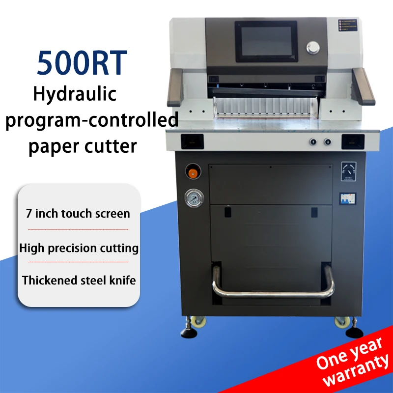 WD-500RT Heavy-Duty 500mm/19.68inch A3 A2 Guillotine Hydraulic Paper Cutter Machine Manufacturing Plants Construction Industries