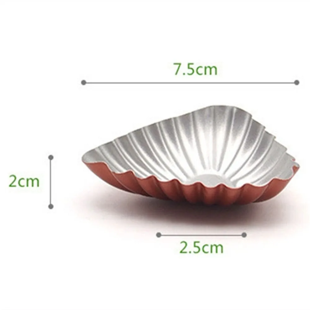 Baking Medium Flower Shaped Egg Tart New Non-Stick Brown Portuguese Tartar Mold Mini Shell Shaped Tart Pan