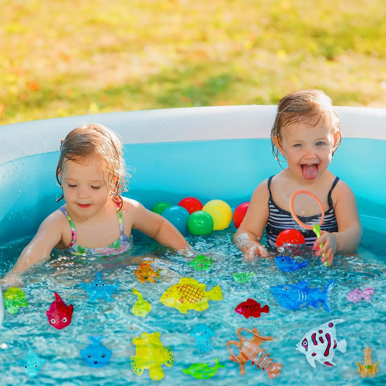 Juguete de pesca para bañera para niños, piscina, juguete de pez flotante de agua, juguetes interactivos para padres e hijos, juego de juguetes para niños, nuevo