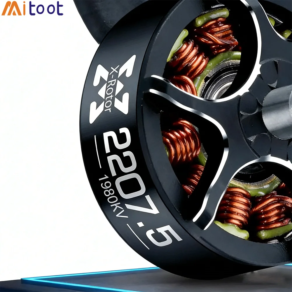 

4Pcs Hobbywing XRotor 2207.5 Brushless Motor 1780KV 1980KV 4-6S For 5inch FPV Racing Freestyle Drone