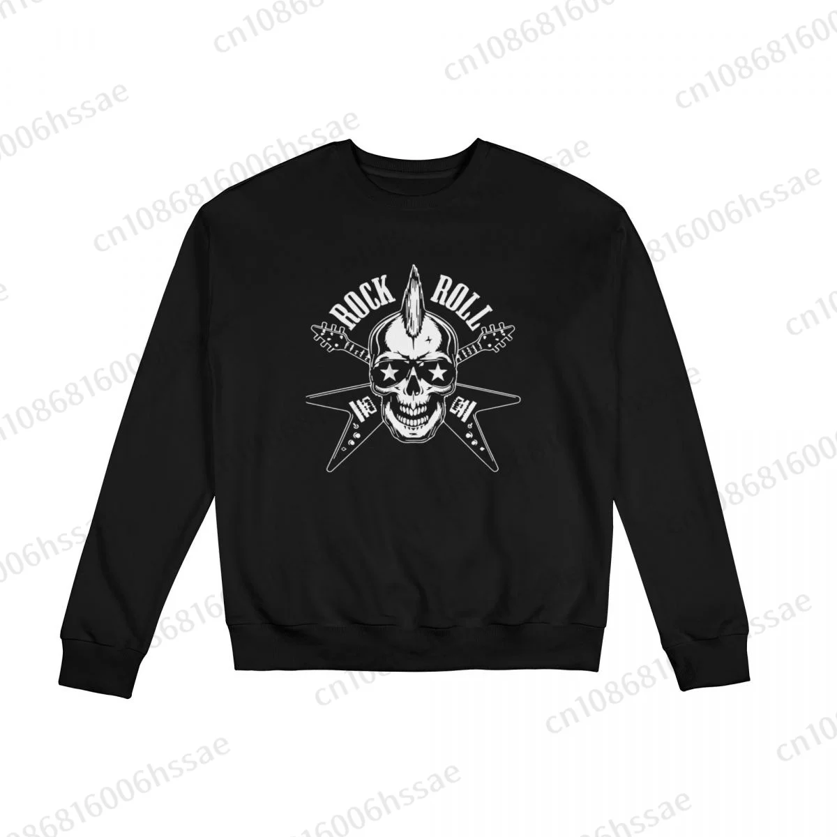 

Rock N Roll Rock Band Men Woman Fall Winter Sweatshirt Round Neck Long Sleeve Length Casual Top