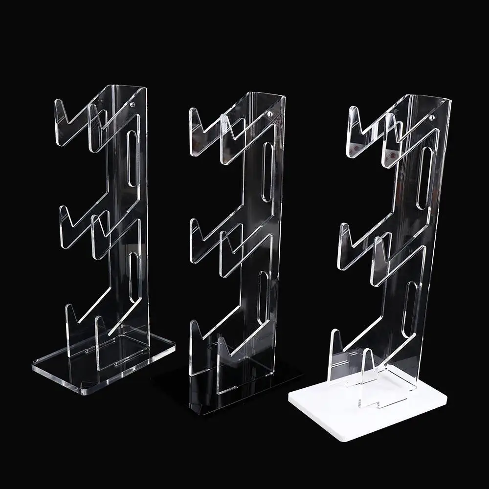 

Durable Acrylic 3-Layer Controller Holder Black White Game Handle Display Stand Universal Stability Headphone