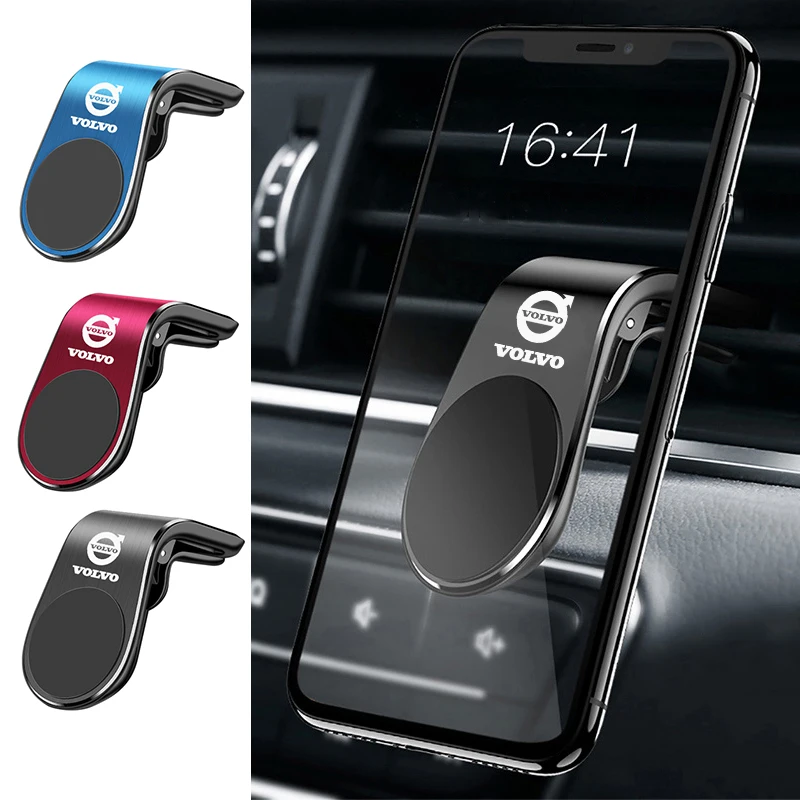 Metal Magnetic Car Phone Holder For Volvo XC60 XC90 S60 V50 V60  V70 V90 S90 Accessories