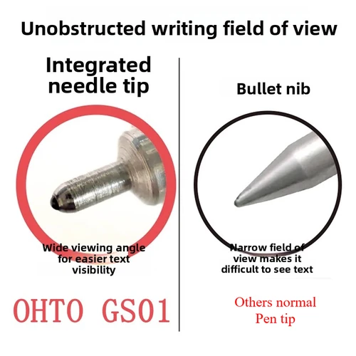 Imagen 2 del producto Japón OHTO GS01 bolígrafo aceite tinta negra varilla de Metal G2 recambio retráctil 0,7mm escritura suave suministros de oficina Teracher