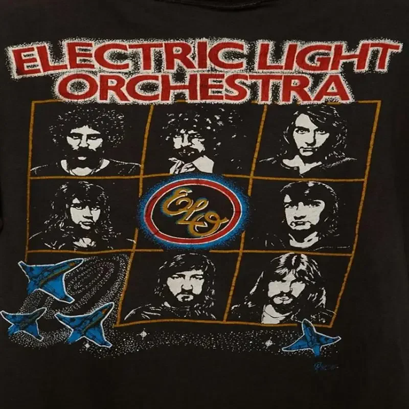 Electric Light Orchestra Baumwoll-T-Shirt in Schwarz, alle Größen
