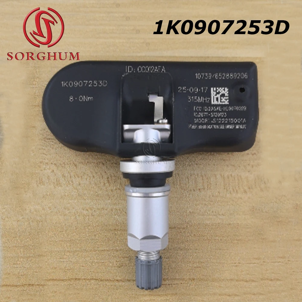 

Датчик давления в шинах для VW Golf Jetta Passat CC EOS Tiguan Rabbit Audi A3 A4 A5 Q5 S4 S5 TT 1K0907253D 1K0907255A 315 МГц