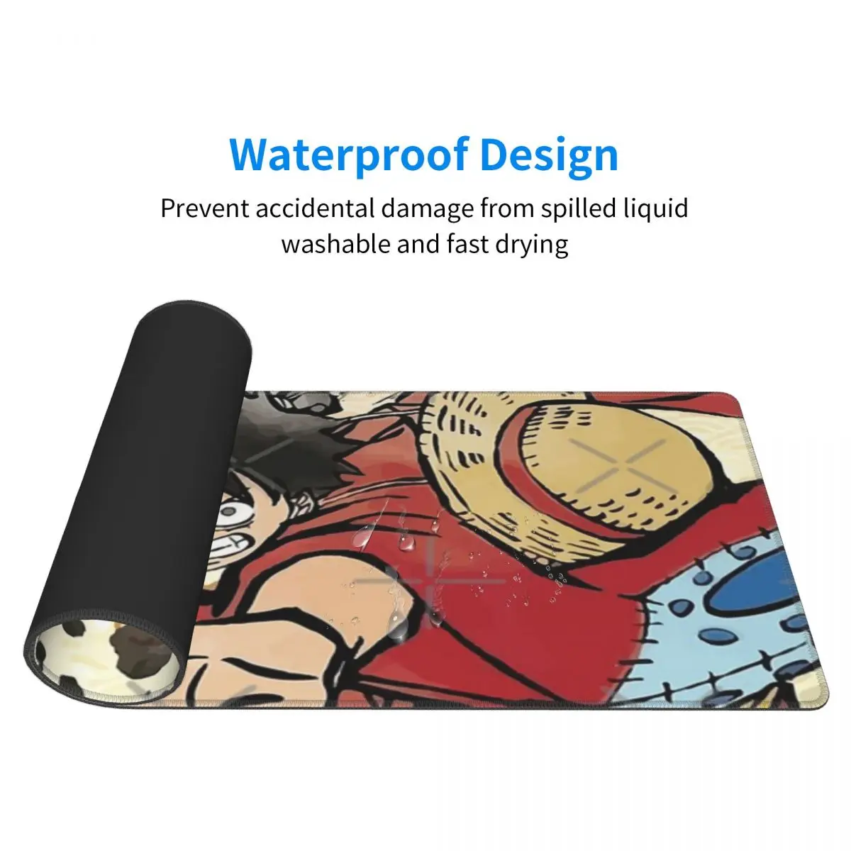 Luffy Using Haki Wano Arc Rubber Keyboard Pads