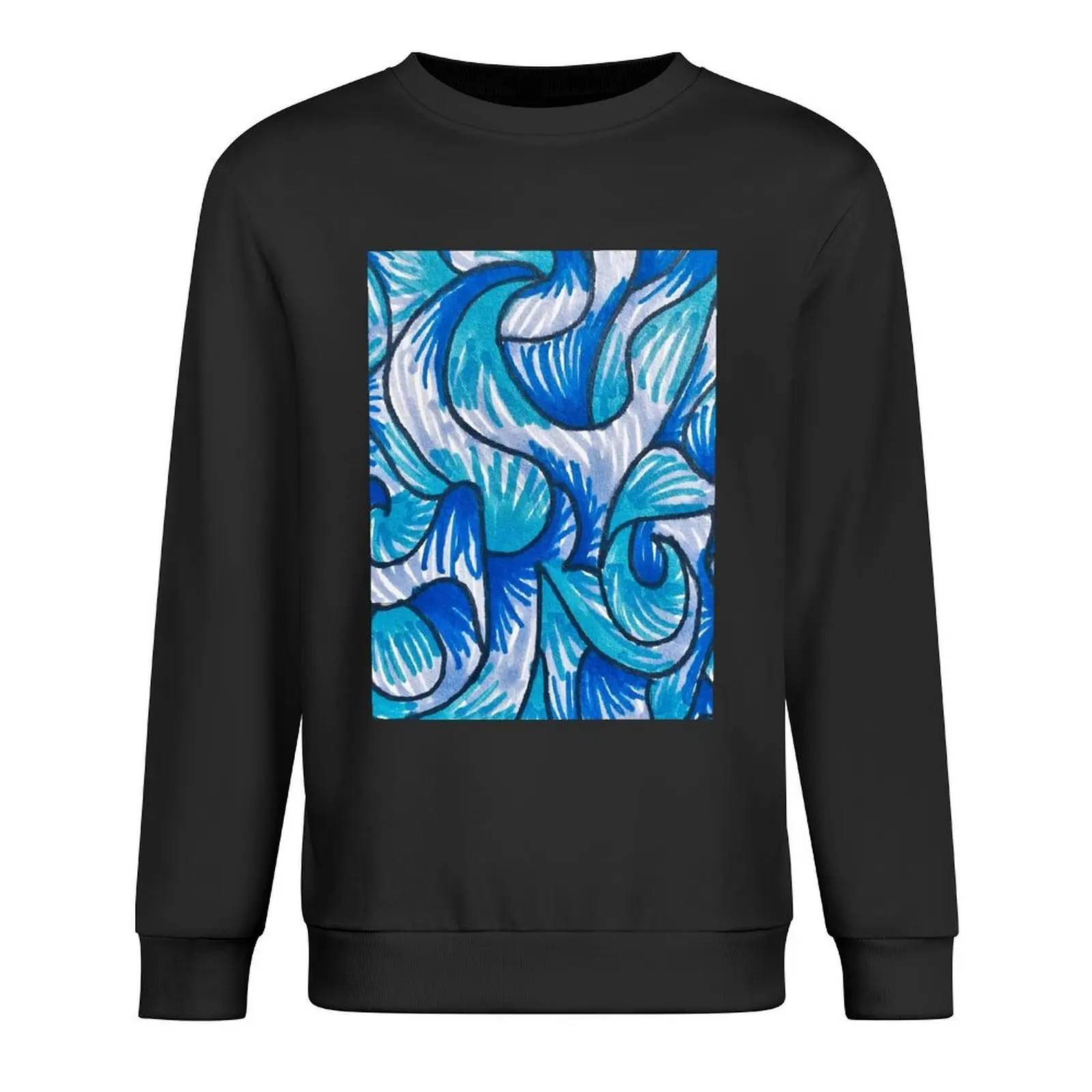 

Abstract Ocean Waves in a Storm Pullover men's sweat-shirt set anime clothing aesthetic clothing autumn oversize sweatshirts