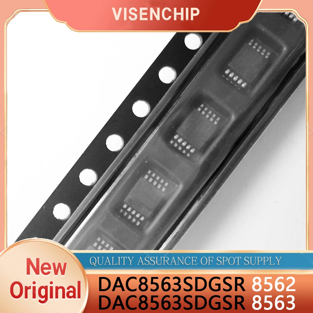 5pieces New DAC8563SDGSR DAC8562SDGSR DAC8563 DAC8562 8563 8562 MSOP-10