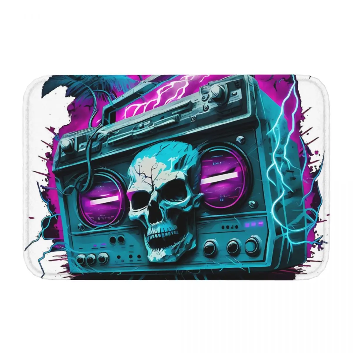 Raging Death Before Dishonor Boombox Boom Box Music Bath Mat Rug Home Doormat Kitchen Carpet Decor