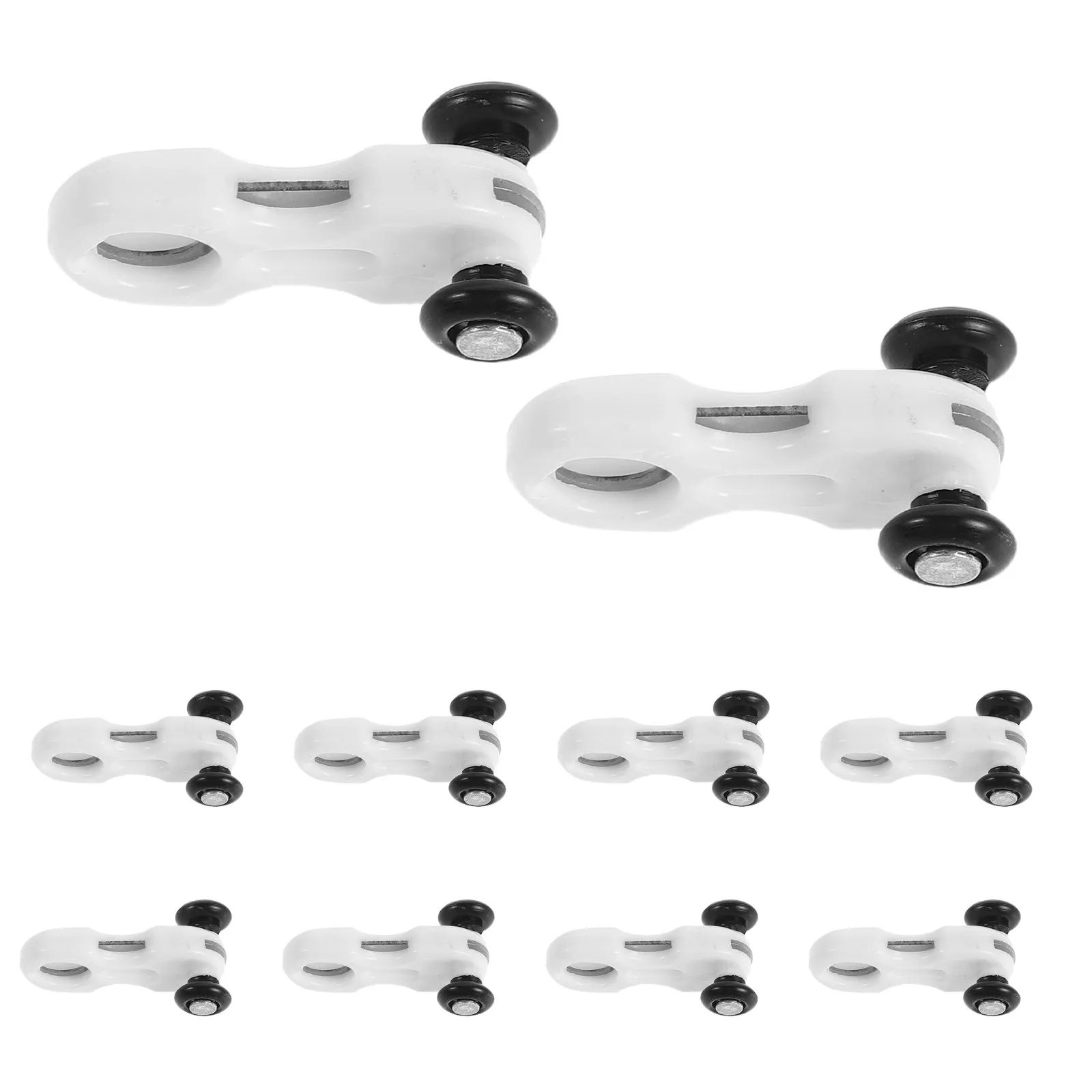 100 Pcs Hidden Curtain Wheel Track Accessories Curtains Pulleys Ceiling Mounted Roller for Wardrobes System