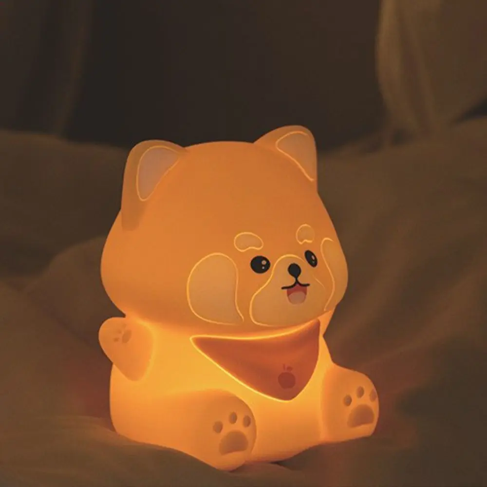 ตกแต่งห้องซิลิโคน LED Night Light การ์ตูนโคมไฟตั้งโต๊ะ USB ชาร์จน่ารักโคมไฟนอนฮาโลวีน