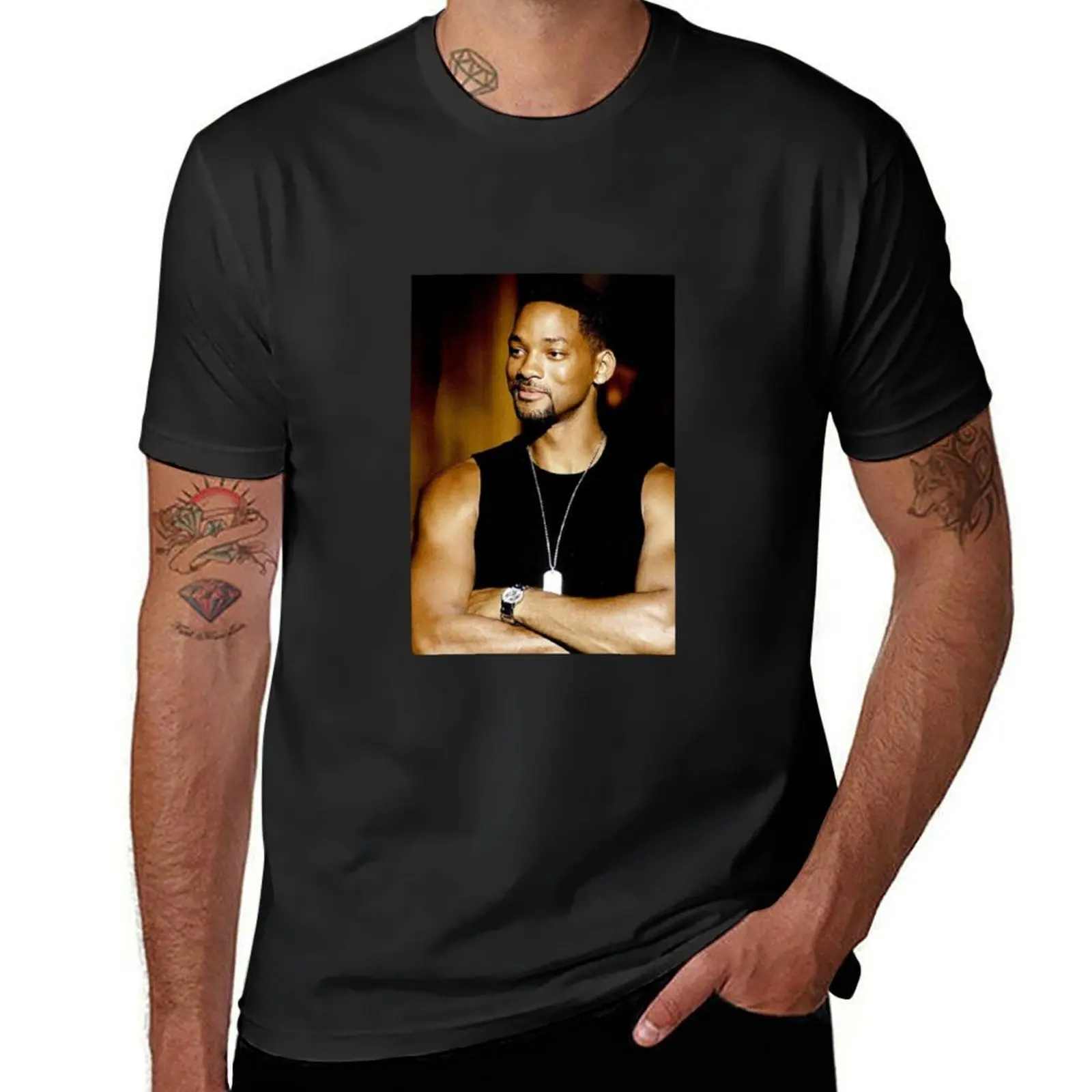 Will Smith T-Shirt heavyweights tees tops animal prinfor boys mens workout shirts