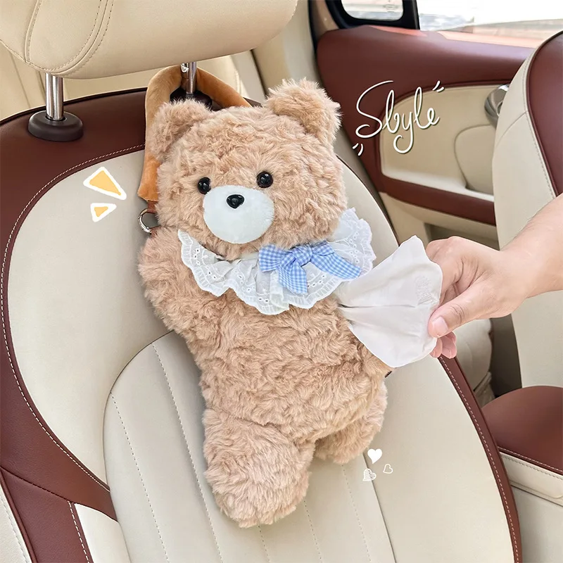 

НОВАЯ автомобильная коробка для салфеток, мультяшная автомобильная коробка для салфеток, автомобильная милая мультяшная картонная коробка, подвесная высококачественная декоративная сумка для салфеток для автомобиля