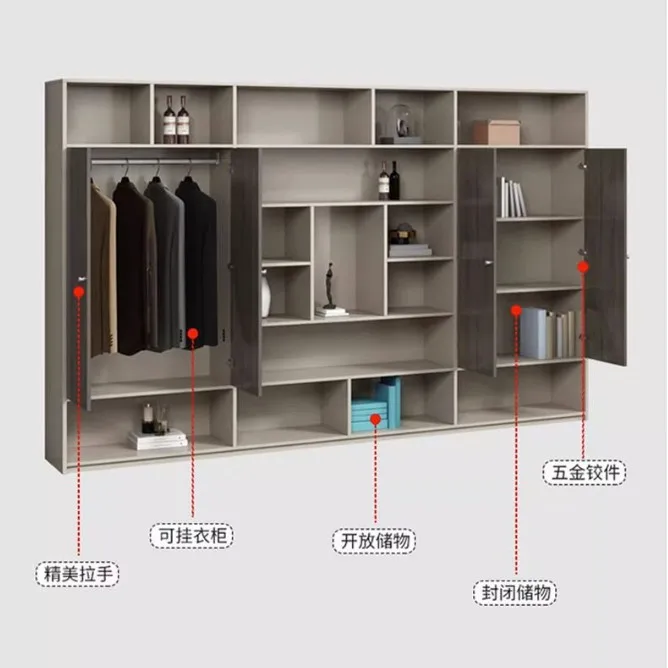 Data Office File Cabinet, Storage Wooden Display Cabinet