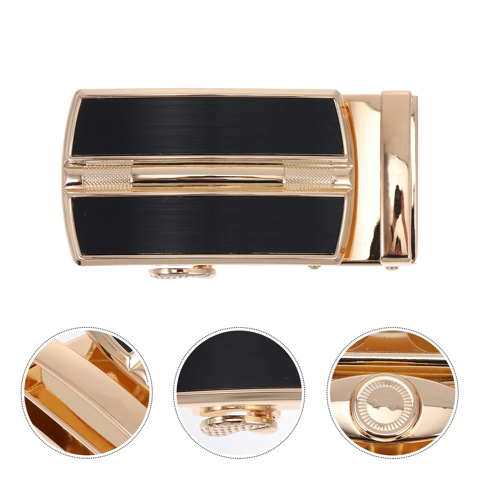 مشبك حزام من خليط معدني قفل أوتوماتيكي للرجال عصري أنيق جميع الملابس المطابقة، سطح أملس متين وسهل الارتداء