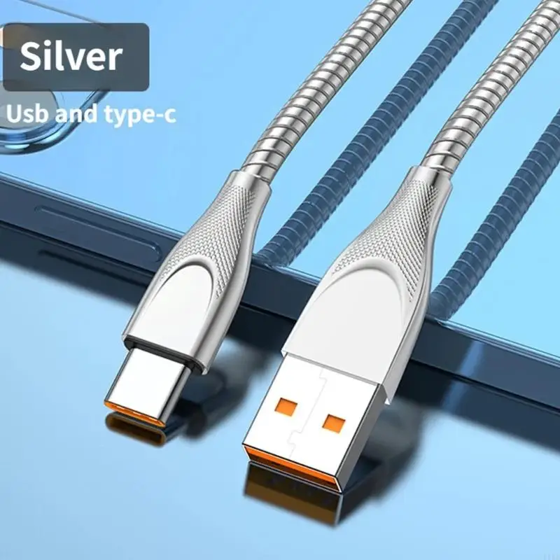 Metal Braided Cable USB To Type C 65W Power Delivery Convenient Charging Type C K1KF