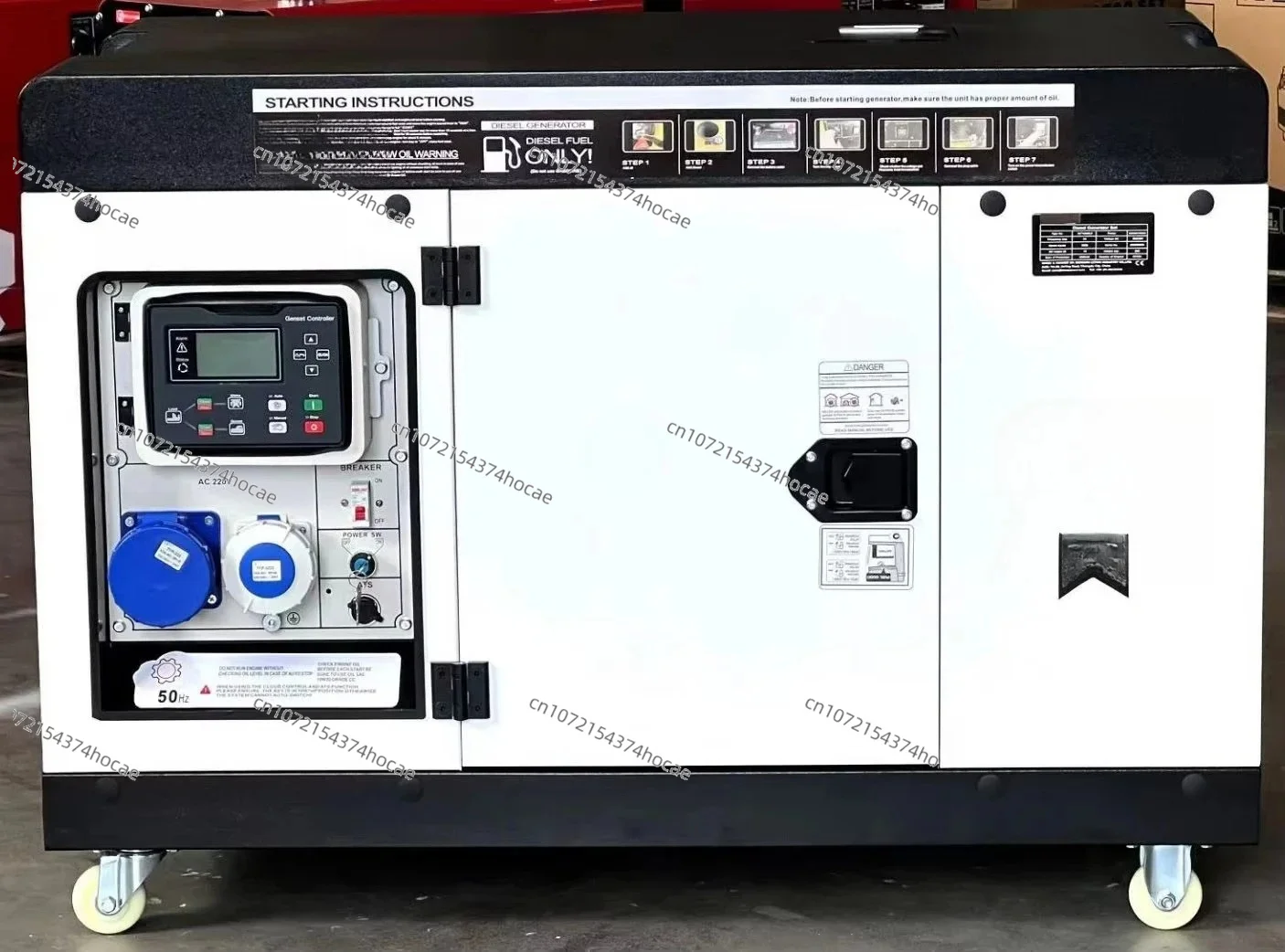 High quality water-cooled silent 10KW 12KW 12KVA 15KVA single 3-phase household inverter electric generator diesel group