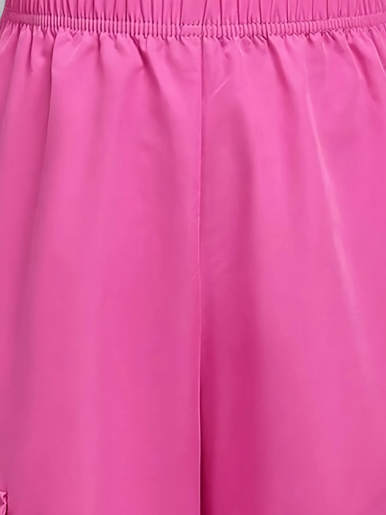 Y2K Mädchen Hot Pink 3-Teiliges Set Mesh Crop Top Stern-Cami Cargo Weite Hose Barbiecore Streetwear Tanz-Outfit Für 4-12 Jahre – Detail 5