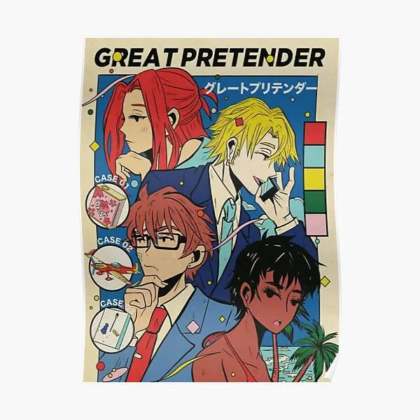 Great Pretender Manga  Poster Vintage Painting Art Mural Modern Room Funny Decor Print Decoration Picture Wall Home No Frame