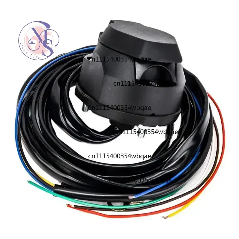 ZOCI-Pure Copper 1.5m 7 Pin Trailer Towing Extension Cable, Vehicle Wiring Connector for Socket Box