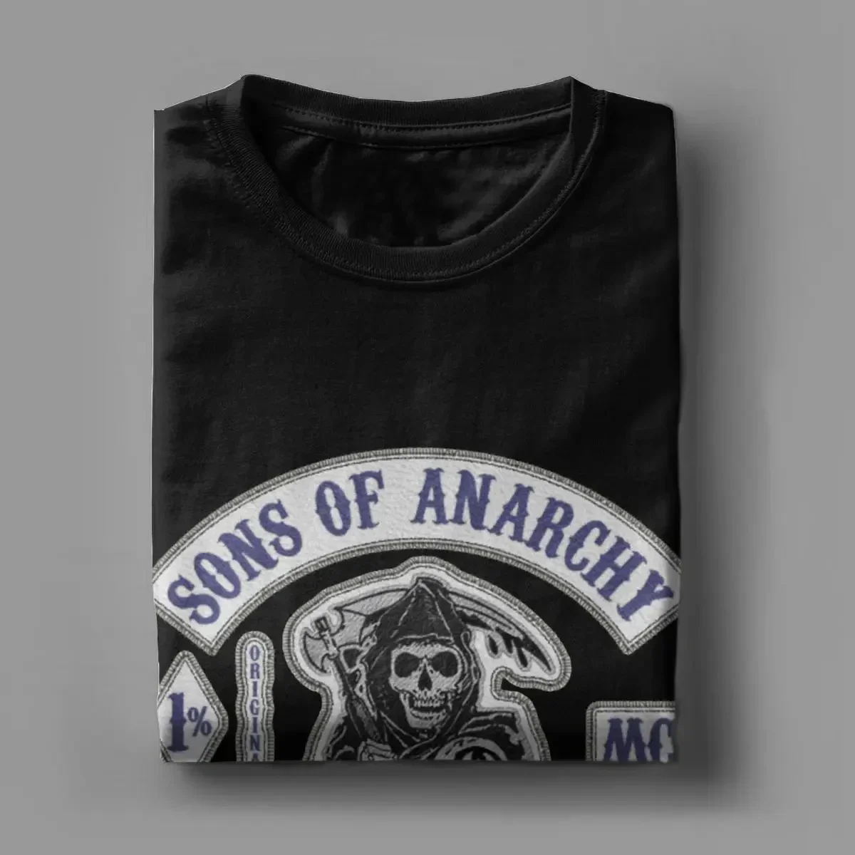 Men Women\'s T-Shirts Sons Of Anarchy 9 Vintage Cotton Tee Shirt Short Sleeve Sandy Shores T Shirt Round Neck Clothing Plus Size