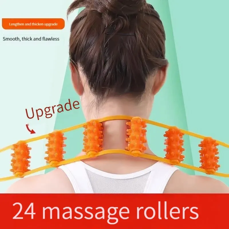 Back Massager Rollers Rope For Back and Neck Manual Massage With Muscle Recovery Massage Tools Relaxation Relief Stress