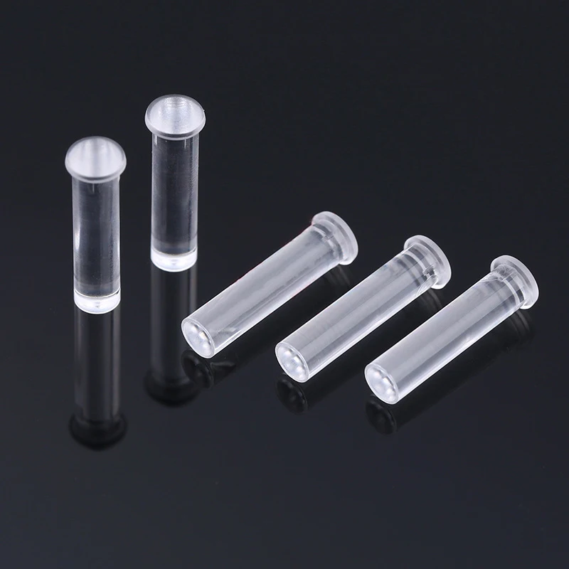 1000pcs/lot Customized size PLP5-2 Led Light Pipe RoHS Plastic 4mm Light Guides Clear Round Head Light Pipe