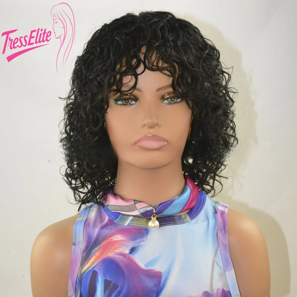 

Real Hair Fully Mechanized Headset African Curly Hair Pixie Cut Short Natural Color Brazilian Virgin Remy Full Hand Wearing