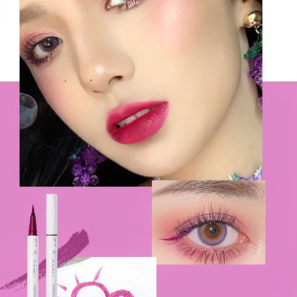 For For NOVO Waterproof Liquid Eye Liner Pen Long Lasting Quick Dry Vibrant Color Makeup Cosmetic For Daily Wear