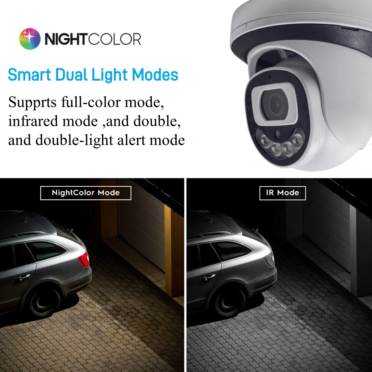 4MP WiFi Security Camera dome Indoor Wireless Color Night Vision IP Camera Supports Two-way Talk Home Video Surveillance System